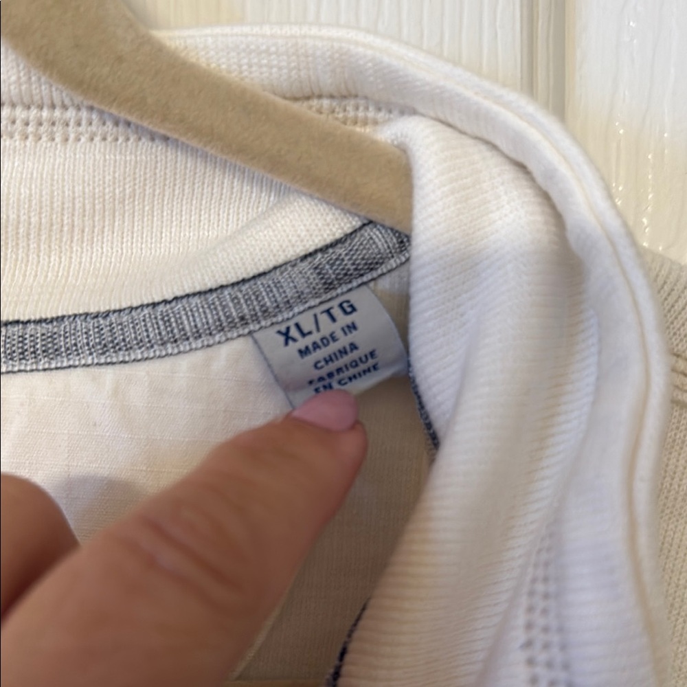 Tommy Bahama Cream Short Sleeve Zip-Up Dress - Picture 3 of 8